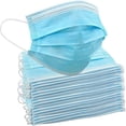 thumbnail image 1 of Máscara desechable azul Tela fundida por soplado Máscara no tejida Máscara de polvo civil 100 piezas Máscara de día desechable JAMW Sencillez, 1 of 5