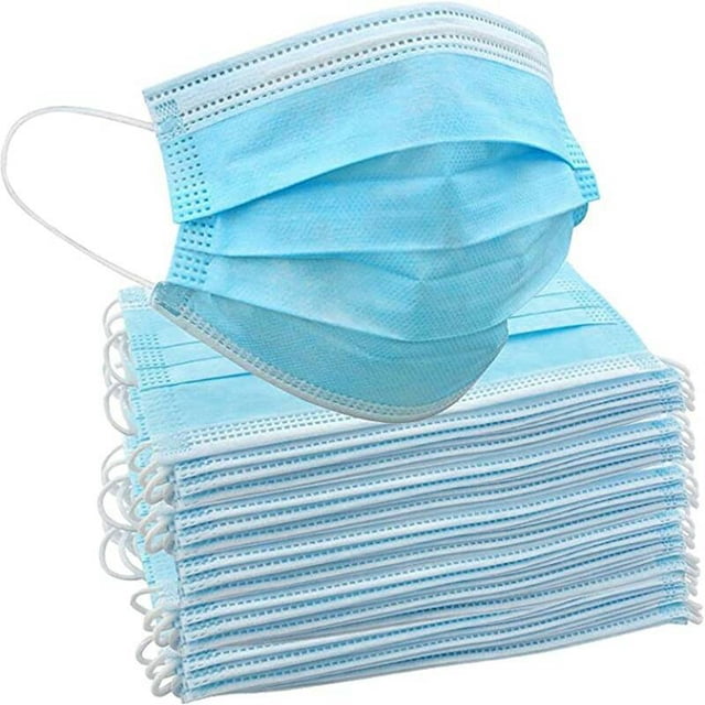 Máscara desechable azul Tela fundida por soplado Máscara no tejida Máscara de polvo civil 100 piezas Máscara de día desechable JAMW Sencillez