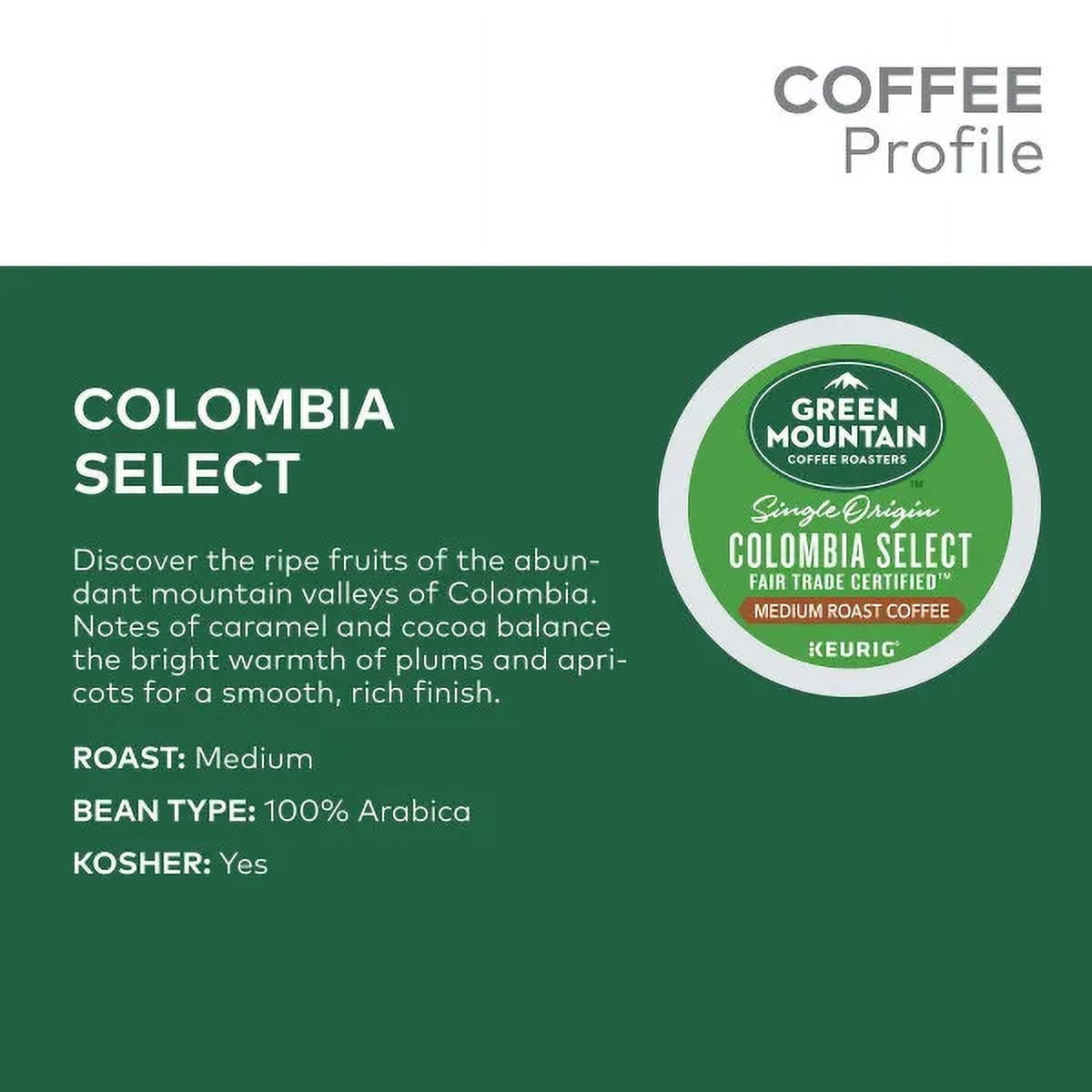 Green Mountain Coffee Roasters Colombia Select Coffee, 24 K-Cup Pods