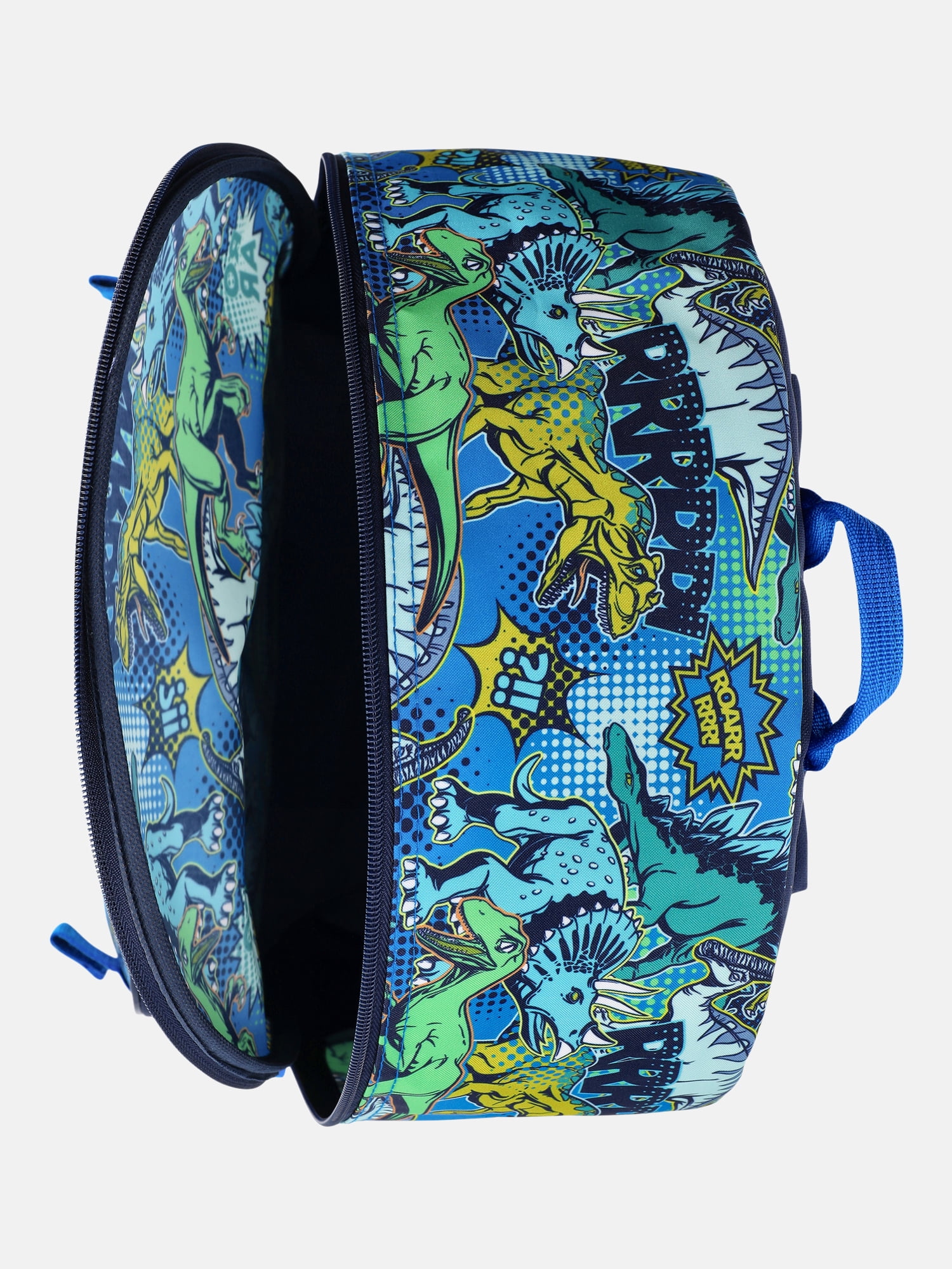 Wonder Nation Boys 17" Pop Art Dinosaur Backpack & Lunch Set, Navy