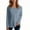 Blue, variant on Women's Crewneck Sweatshirts Casual Pullover Long Sleeve Solid Color Hoodless French Terry Top Loose Fit Fall Fashion Essential Comfort Lounge Wear