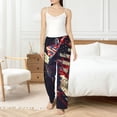 thumbnail image 6 of Lsque Watercolor Bald Eagle Print Women's Pajama Pants, Lounge Pant - Comfortable Home Wear,Elastic Waistband, Stylish Design-Medium, 6 of 9