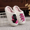 thumbnail image 3 of ZELAND Halloween "Scream" Ghostface Skull Plush House Slippers for Couples - Men's & Women's Warm, Thick-Sole Cotton Indoor Shoes, 3 of 5