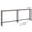 Greige and Black, variant on HOOBRO 70.9" Skinny Console Table with Charging Station Slim Sofa Table Hallway Foyer Rustic Brown BF185UXG01G1