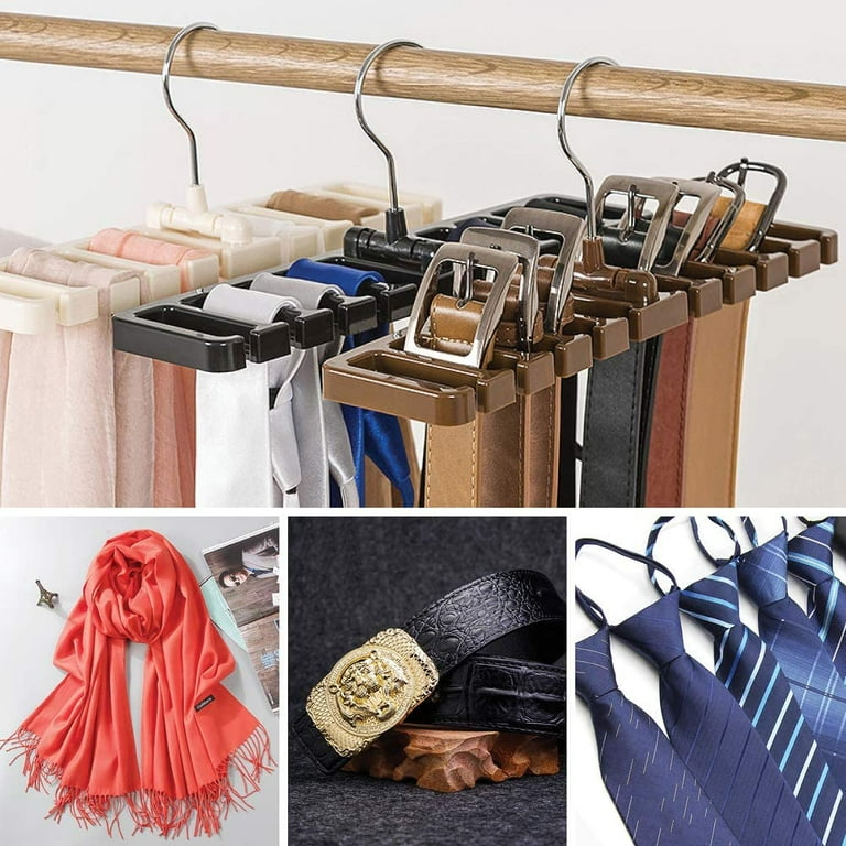 2 PCS Belts Rack Storage Organizer Closet tie Racks Hangers