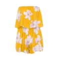 thumbnail image 4 of jiaxiM Jumpsuits for Women Dressy Strapless Off Shoulder Flower Ruffled Beachwear Shorts Tube Rompers Jumpsuits, 4 of 4
