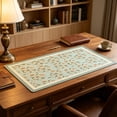 thumbnail image 5 of PVC Desk Pad, Waterproof Non Slip Leather Feel Table Mat, Large Size Writing Gaming Desktop Protector, Durable Stain Resistant Mat, Practical Accessory for Office, Home Study Computer Desktop Use, D, 5 of 6