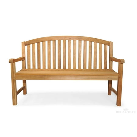 Seater Teak Garden - 5’ Natural Teak Indoor Outdoor Patio Aquinah Two Seater Bench