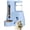 Blue, variant on 2 in 1 Hamster Water Bottle - Automatic Food Bowl, No Drip Small Animal Water Bottle Dispenser, for Syrian Dwarf Hamsters, Gerbils, Mouse, Hedgehog, Hamster Cage Accessories (Pink, Large)