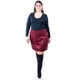 thumbnail image 1 of Falda corta de gamuza Roman Fashion Tallas Extras 3073 Vino 36, 1 of 6