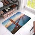 thumbnail image 3 of MKHERT Sunset View of The Golden Gate Bridge in San Francisco California Doormat Rug Home Decor Floor Mat Bath Mat 30x18 inch, 3 of 3