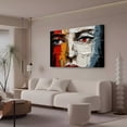 thumbnail image 3 of abstract artwork portrait Poster Decorative Painting Canvas Wall Art Living Room Posters Bedroom Painting,Frame-style,28×41inch (70×105cm), 3 of 8