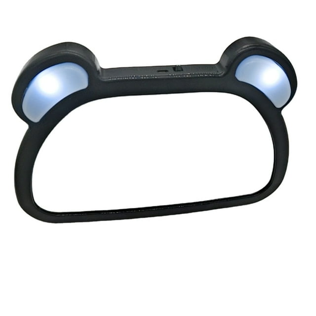 Espejo retrovisor para coche de bebé, espejo retrovisor para asiento trasero, espejo retrovisor irrompible con luz LED.