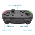 thumbnail image 4 of Control Inalambrico PRO Virtual Zone Negro-Rosa-Verde Recargable Compatible con Nintendo Switch Virtual Zone Gamepad inalámbrico compatible con N. Switch, 4 of 5