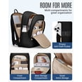 thumbnail image 3 of Mochila LIGHT FLIGHT FLIGHT Travel Laptop 17.3 pulgadas resistente al agua, 3 of 9