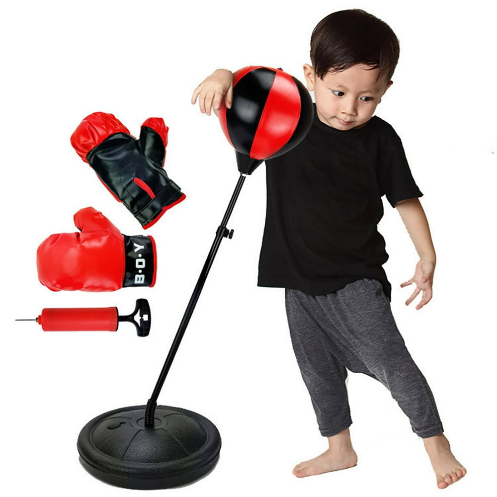YIWULA Sport Boxing Set Punching Bag With Gloves - Punching Ball For Kids Adjustable - Walmart