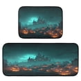 thumbnail image 4 of Wobogo Halloween Night Kitchen Carpet Set of 2 Absorbent and Stain Resistant Non-slip Star Rubber Backing, 4 of 7