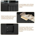 thumbnail image 4 of LELELINKY Fluted Dresser for Bedroom, Modern Wooden 6 Drawer Dresser, Storage Cabinet Chest of Drawers for Living Room Hallway, Black, 4 of 8