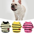 thumbnail image 2 of Stripe Pattern Pet Vest Dress-Up - Breathable Pullover Type Comfy Dog Clothes for Home Wear, 2 of 8