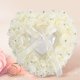 thumbnail image 2 of Jadeshay Almohadas para Portador de Anillos, Caja de Anillo de Bodas en Forma de corazón romántico, decoración de Diamantes de imitación Rosa(Beige), 2 of 9