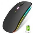 thumbnail image 1 of DEBGFS Rechargeable Wireless Mouse  2.4GHz Slim Silent Click Wireless Optical Mouse  Long Range Wireless Mouse for Laptop & PC  Compatible with Mac  MacBook Pro & MacBook Air etc, 1 of 9