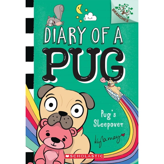 Pre-Owned Pug's Sleepover: A Branches Book (Diary of a Pug #6): Volume 6 (Paperback) 1338713477 9781338713473
