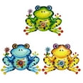 thumbnail image 4 of PEIBang 2Pcs Metal Frogs Outdoor Wall Art Decor,Colorful Garden Frogs Sculpture Hanging Decor,Animal Wall Decorations for Fence Patio Balcony Living Room, 4 of 4
