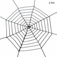 thumbnail image 2 of Bewildely SpiderWeb Halloween telaraña Terror fiesta decoración Bar casa embrujada Halloween arañas Web decoración de Halloween 1,5/2,5 m Kits de decoración para fiestas Negro 2.5 m Bewildely HA007461-04B, 2 of 6