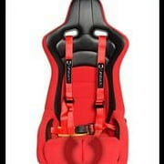 Cipher Racing Red 4 Point Quick Release Racing Harness Set (Sold in Pairs)