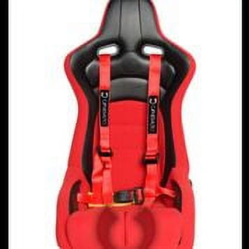 Cipher Racing Red 4 Point Quick Release Racing Harness Set (Sold in Pairs)