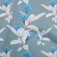 thumbnail image 1 of oneOone Cotton Cambric Grayish Blue Fabric Florals Sewing Material Print Fabric By The Yard 56 Inch Wide, 1 of 1