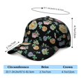thumbnail image 5 of Watercolor Floral Pattern Baseball Cap – Vintage Dad Hat with Rustic Botanical Bloom and Artistic Garden Print, Comfortable Adjustable Closure, 5 of 7