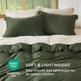 thumbnail image 3 of Funda de edredón Bedsure Silky Cooling King Size, color verde oliva, 3 of 8