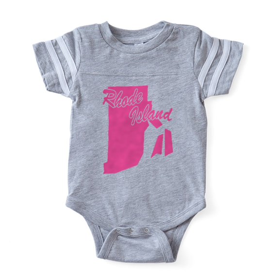 CafePress - Rhode Island - Cute Infant Baby Football Bodysuit