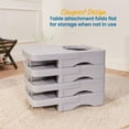 thumbnail image 5 of ECR4Kids Tri-Me Cube Chair Desk, Light Grey, 5 of 9