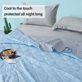 thumbnail image 5 of Summer Cooler Quilt For Hot Sleepers And Night Sweats,Cooler Comforter - Double Sided Cold Effect Blanket Cooler Fiber,Ice Blanket For All-Season Lightweight, 5 of 6