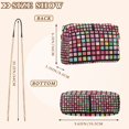 thumbnail image 4 of FORMRS Women Crossbody Purse with Chain Strap Vegan Leather Shoulder Handbag, Colorful Block Pattern, 4 of 7