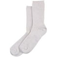thumbnail image 1 of Hue Chaussette de Botte Rayée Supersoft Côtelée Ivoire, 1 of 2