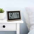 thumbnail image 5 of UMEXUS Digital Atomic Clock, 9" Desk Alarm Clock Large Numbers with Indoor Outdoor Temperature Calendar for Bedroom Kitchen Office, 5 of 8