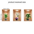 thumbnail image 3 of Fiudx Ofertas de la semana Calcomanías con efecto de plantas en macetas para pasillos, escaleras, pintura decorativa, mural de plantas y flores para pared de hotel y restaurante, 3 of 3