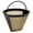 Gold-1pc, variant on 1 Pack Reusable coffee filters for cuisinart and ninja coffee filter Gold Stainless Steel Mesh No.4 Permanent coffee filter replacement for DCC-3200P1 SS-15P1 Ninja CFP301 CFP201
