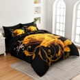 thumbnail image 4 of Yellow Rose Bed in a Bag Queen Size,Bedding Set 7Pcs Comforter Set Adult(90"X90"), 4 of 7