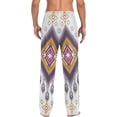 thumbnail image 2 of Ethic Ikat Bohemian Ghost Pajama Pants, Men's Lounge Pants Light with Drawstring and Pockets, Christmas New Year Birthday Father's Day Gifts, Small, 2 of 7