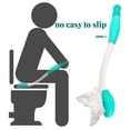 thumbnail image 3 of Matsuzay Ayuda para el baño de mano para mujeres embarazadas, pinzas de seguridad Anal de largo alcance para ancianos, papel de seda portátil para caca, Suministros de limpieza para el hogar Matsuzay HA009424-00B, 3 of 6
