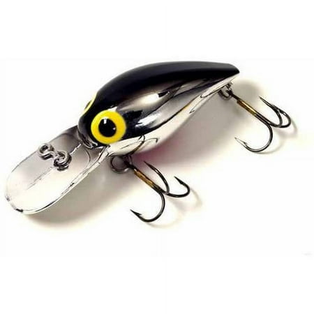 Brad s Mag Wigglers Crank Bait Metallic Silver/Black/Red Belly