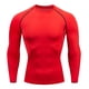 thumbnail image 1 of Ceisia Men's Compression Long Sleeve Crew Neck Athletic Base Layer Shirt Red M Gifts, 1 of 7