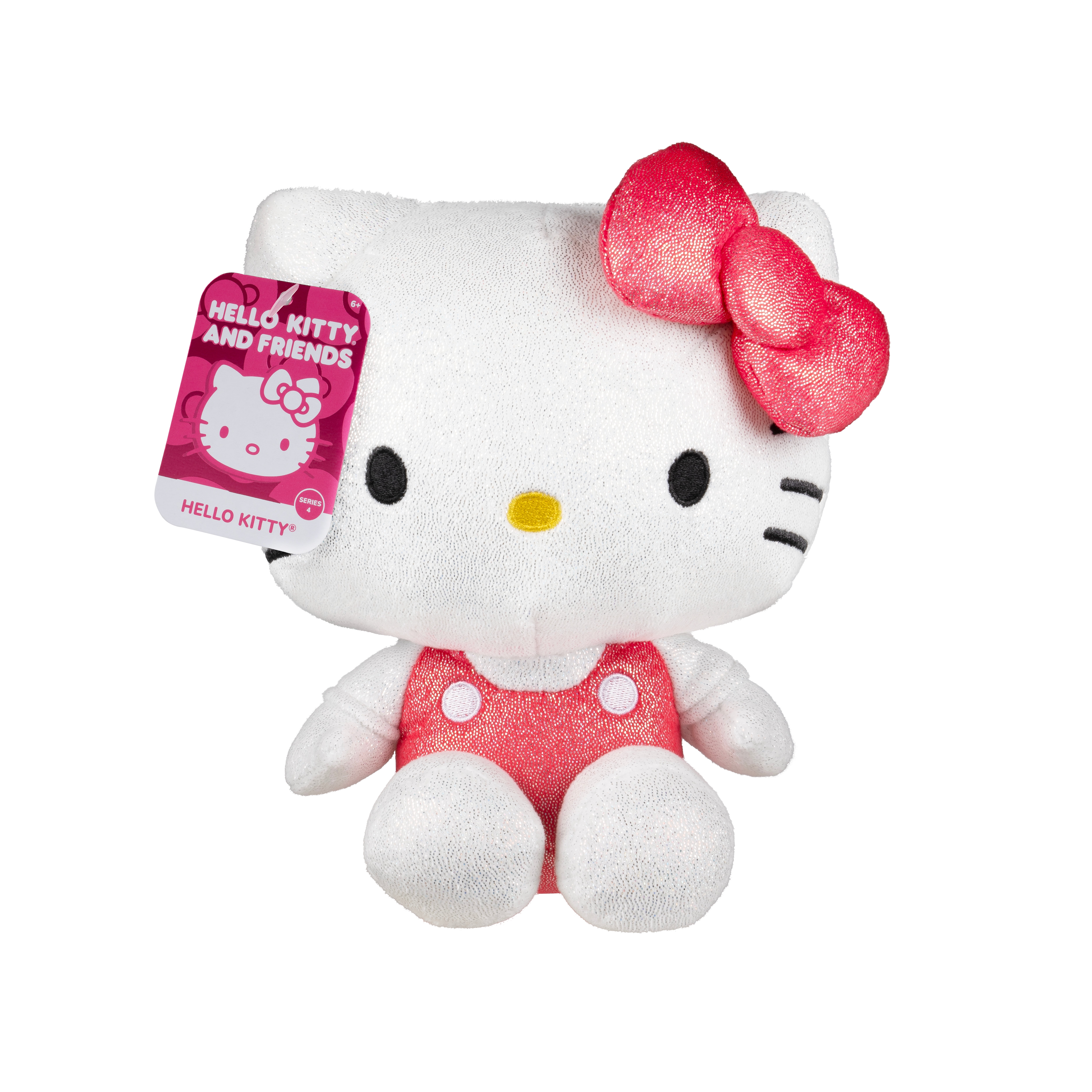 Hello Kitty - 8 inch Hello Kitty Metallic Foil Red Overalls Outfit Premier Plush
