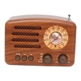 thumbnail image 2 of Radio portátil vintage con altavoz retro para decoración del hogar, mini radio AM SW de 3 bandas para hogar., 2 of 9
