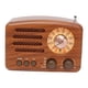 thumbnail image 2 of Altavoz retro con radio mini resistente, compatible con USB, tarjeta TF, AUX, MP3, AM, SW, 3 bandas, 2 of 9