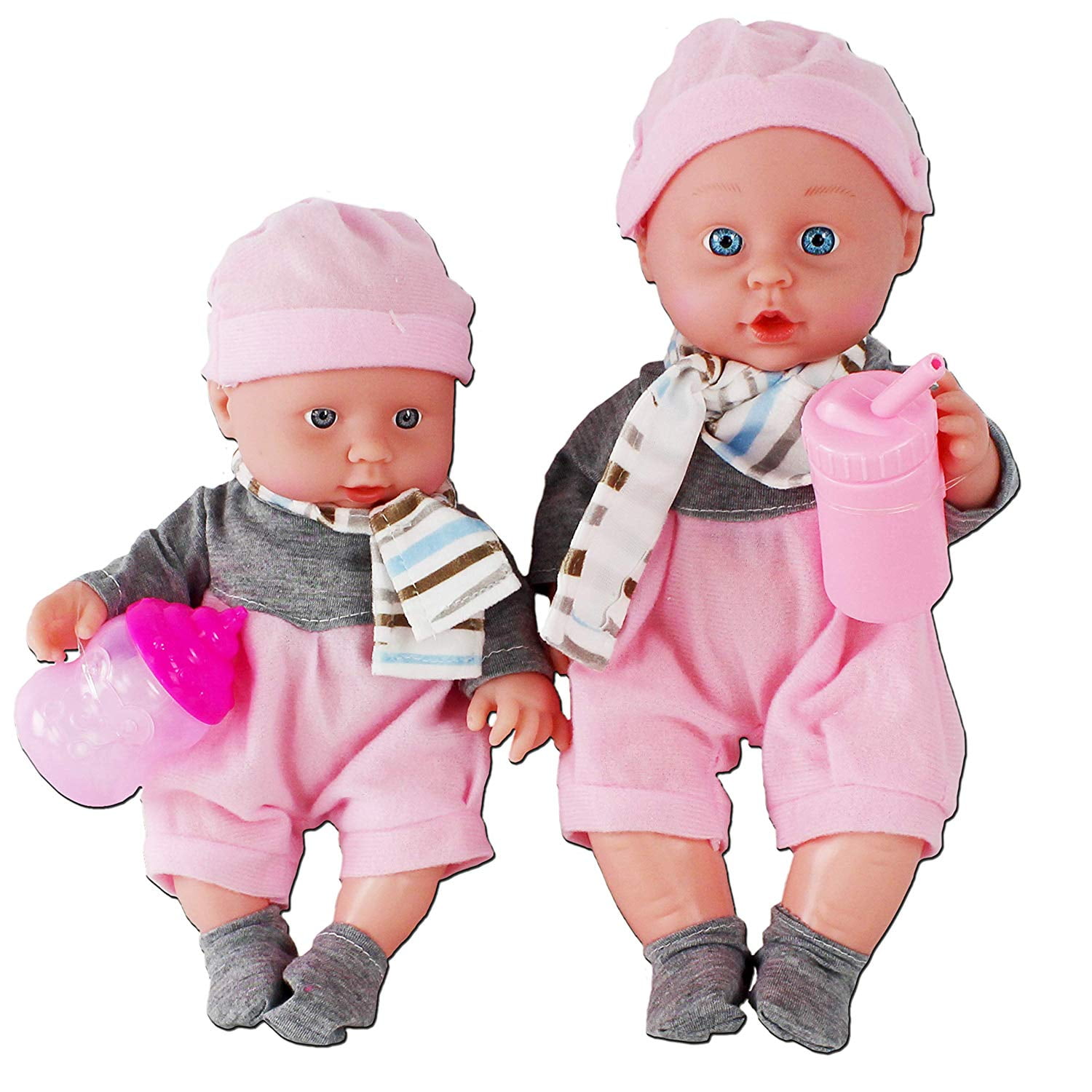 Children's Fun Interactive Play Battery Operated Noises & Sounds My Little Adorable Twin Baby